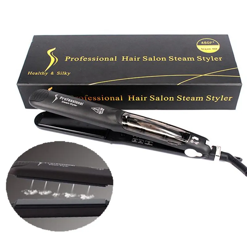 Vapor Para El Cabello Profesional Salon Styler: Hierro Plano De La