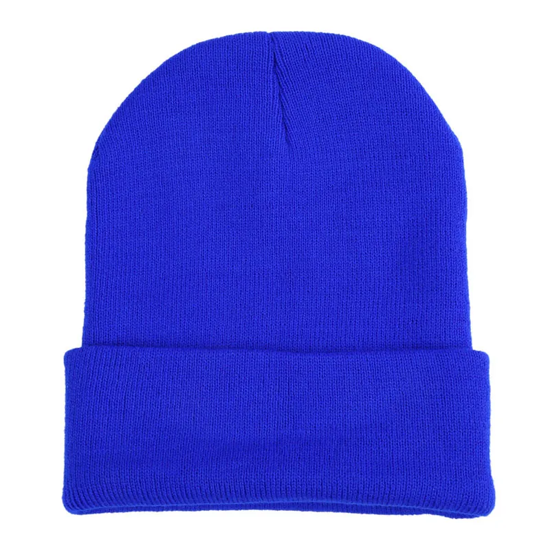 Hot Sales Women Men Knitted Baggy Beanie Stretched Hats Cap Soft Wool