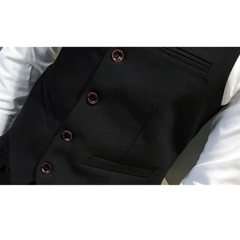 3 pezzi vestito nero Ultimo rivestimento Pant Designs Suit Uomo Nuovo Arrivo Slim Fit Abito da sposa Un pulsante Plus Size Uomini Vestito 5xL-M caldo