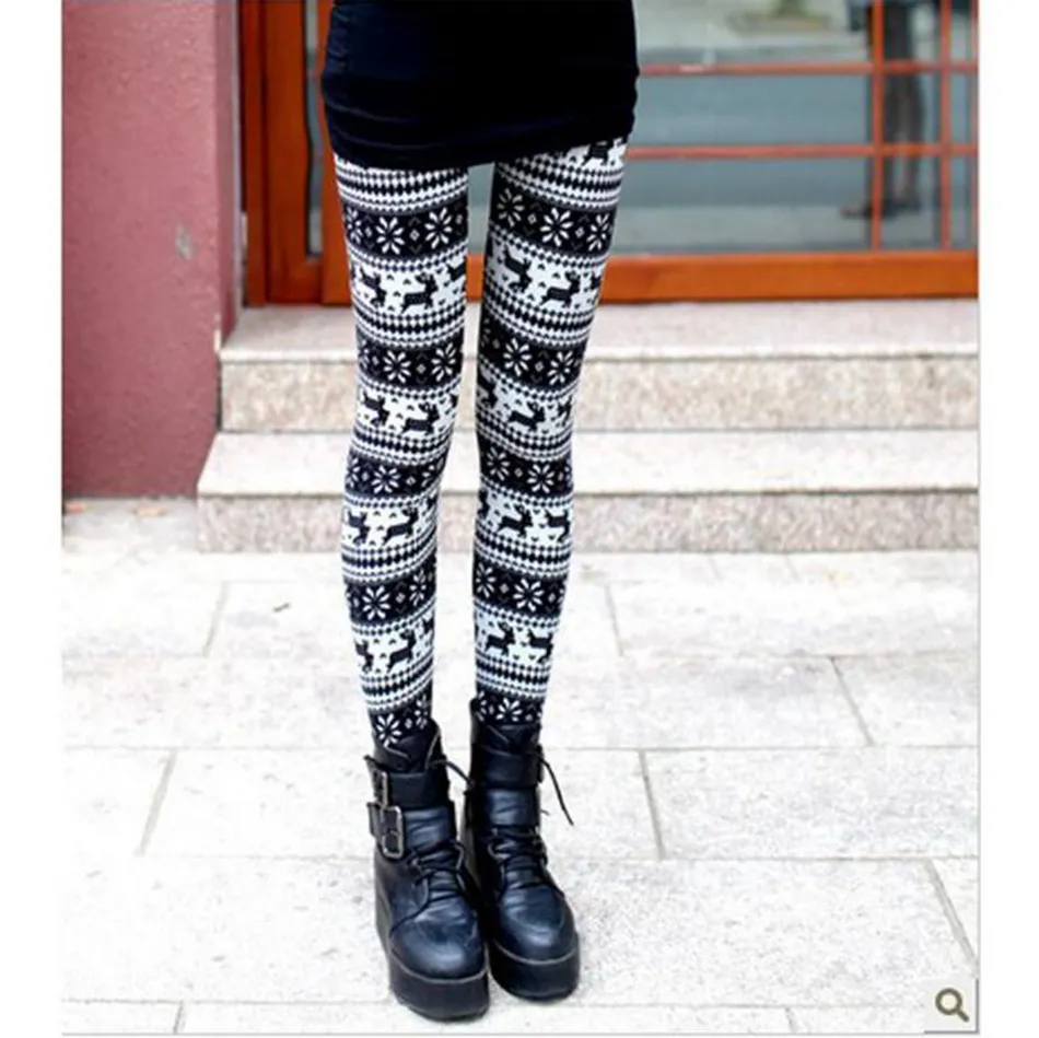 Womens Christmas Snowflake Knitted Leggings Cozy Winter Stretch Tights,  Bootcut Warm Pants In Festive Design From B2b_life, $3.89
