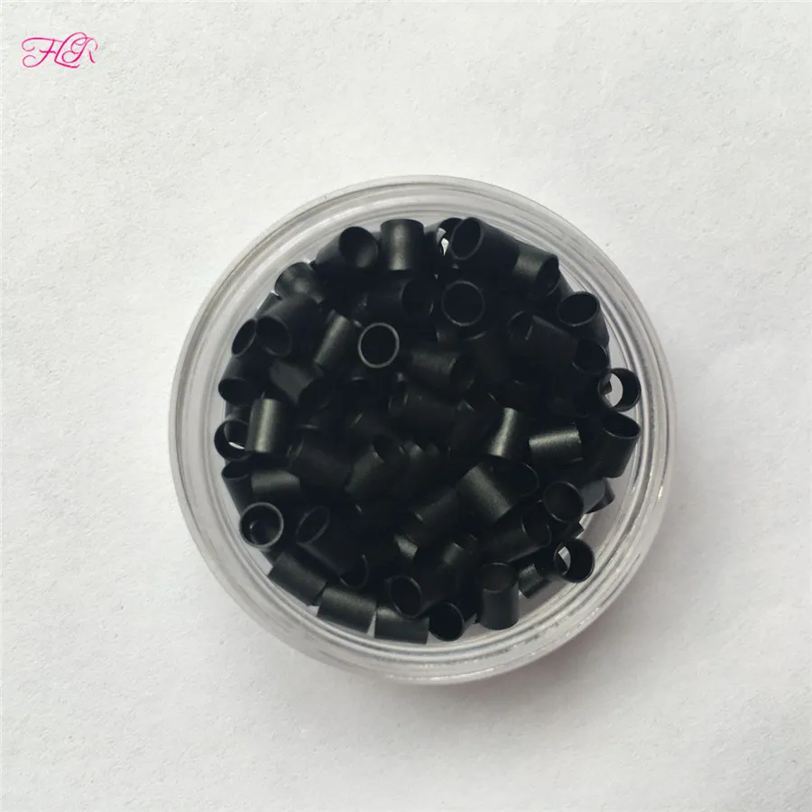 Blocca facilmente il micro anello di rame 1000 pezzi 322838 mini serrature dritte micro perle di tubo di rame applicare i capelli con punta4285555