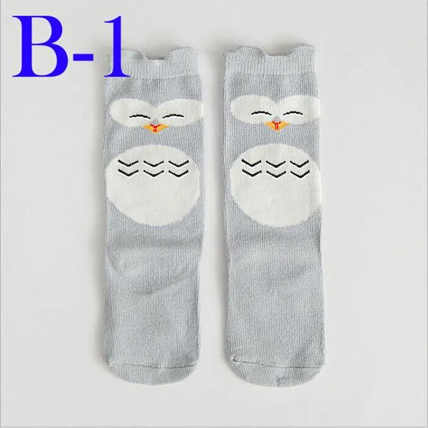 Unisex Cartoon Dier Beenwarmers 2017 Mode Baby Meisjes Jongens Knie Hoge Totoro Panda Fox Sokken Kids Leuke Gestreepte Kniebad Sok