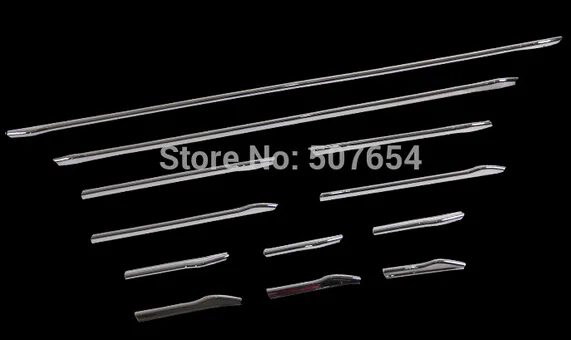 !High quality ABS with Chrome Front grill decoration bright trim for Audi A4L 2013-2015
