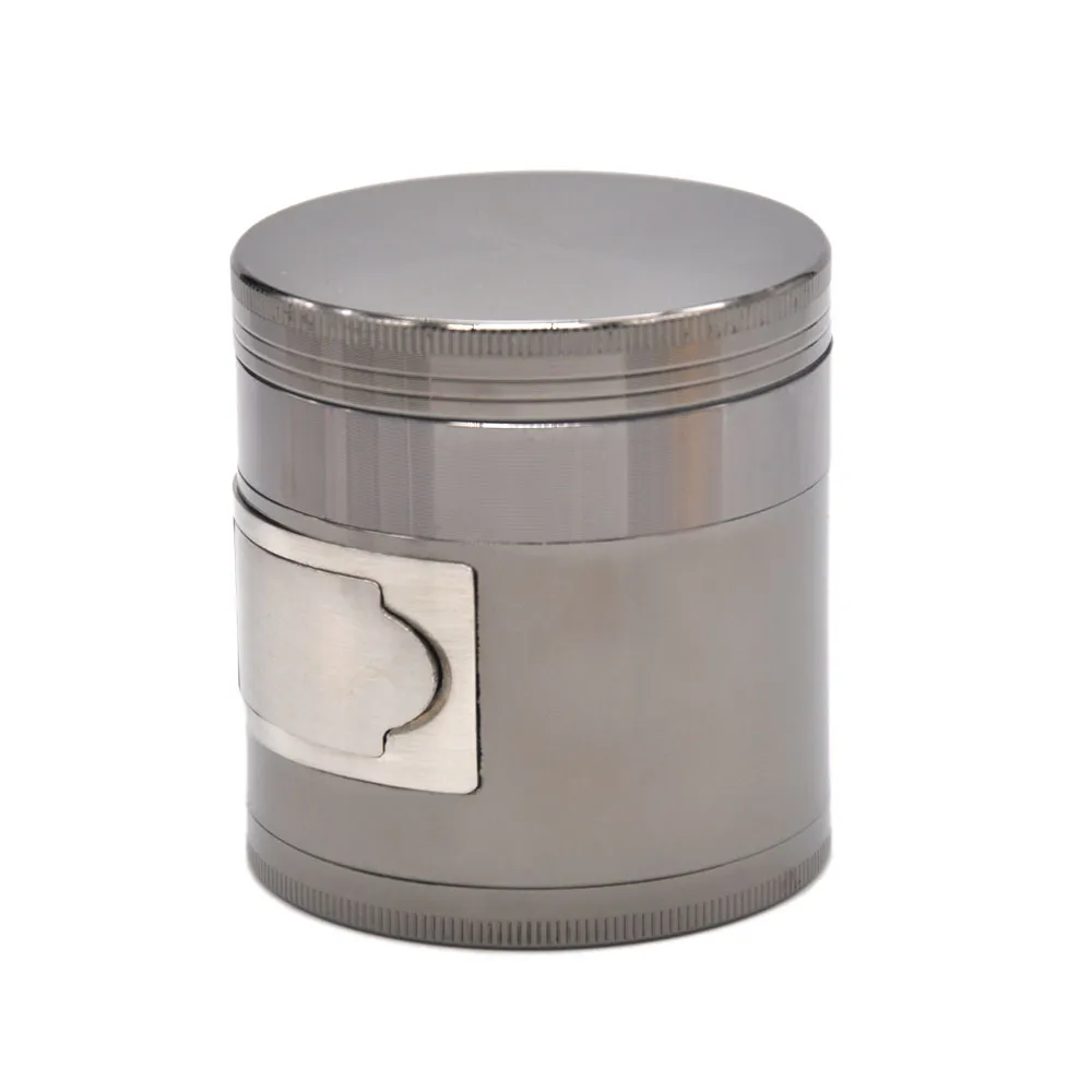 Anpassa Aluminium Metal Grinder Dia 63 / 56mm 4 Layer Tobacco Herb Grinder Spice Crusher Rökning Tillbehör kan göra din logotyp