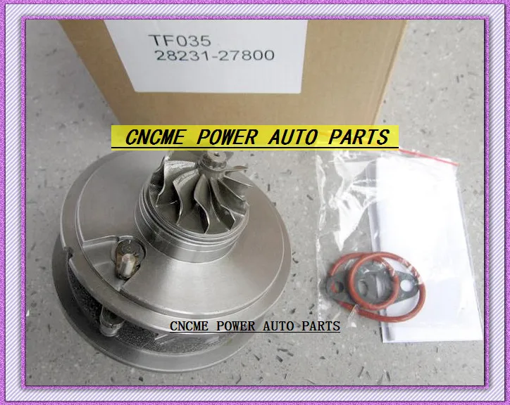 TURBO Cartucho CHRA TF035 28231-27800 49135-07302 49135-07300 49135-07301 Turbocompressor Para HYUNDAI Santa Fé 06-09 D4EB D4EB-V 2.2L CRDi