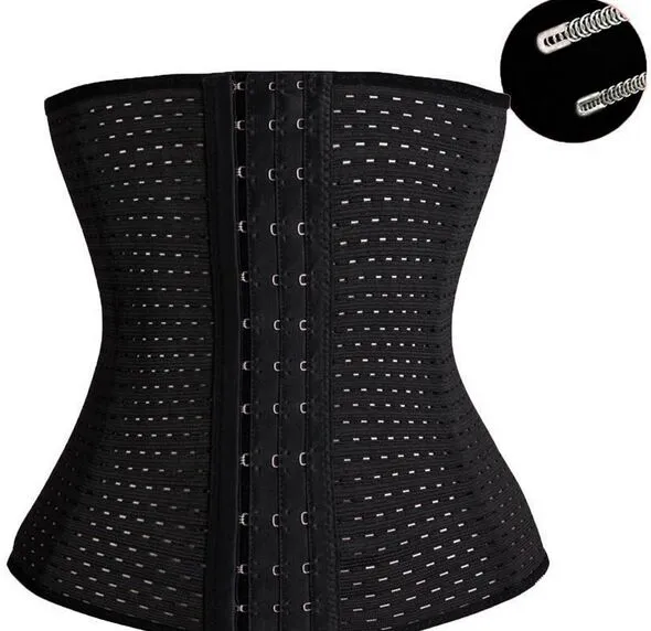 Içi boş Korse ince kemer XS-6XL Bodysuit Kadın Bel Eğitmen Zayıflama Shapewear Eğitim Cincher Vücut sıcak Şekillendirici Büstiyer Hollow Korse