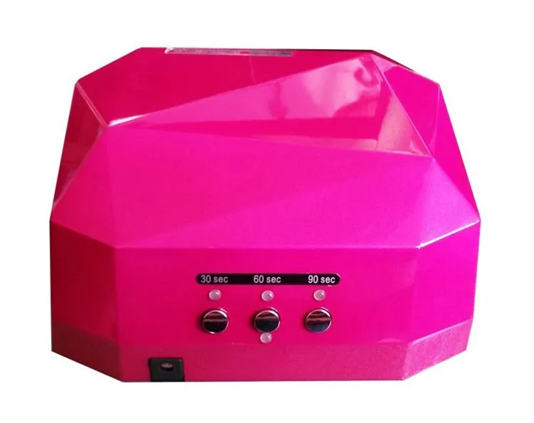 Fashion CCFL 36W LED Light Diamond Shaped Best Curing Nail Dryer Nail Art Lamp Care Machine för UV Gel Nail Polish