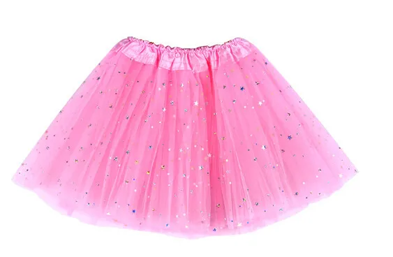 Star Glitter Sparkle Tulle Tutu Ballet Girl Dance Skirt Costume Party Skirt 