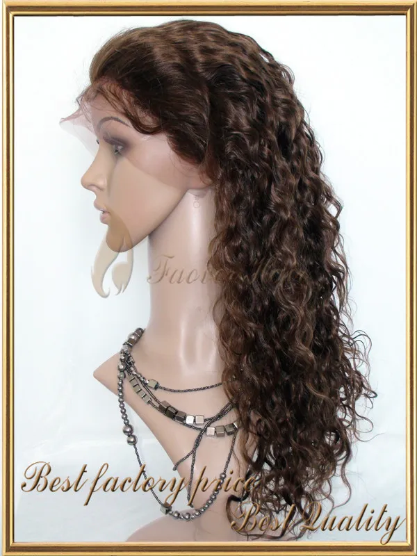 Grade 8A kinky curly lace front wig 11b24Natural Color 100 Brazilian Virgin Hair 130 density with baby hair for black wom3944417