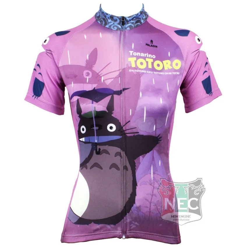 518 Totoro Casais Ciclismo Men039s e Women039s Manga curta Ciclismo Jerse