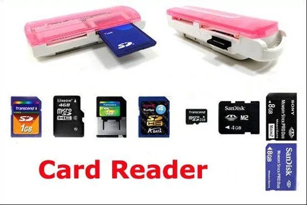 USB 20 TF M2 Camera Micro SD Card Reader Memory Stick M2 Mini Multi Cards In 1 New 1646049