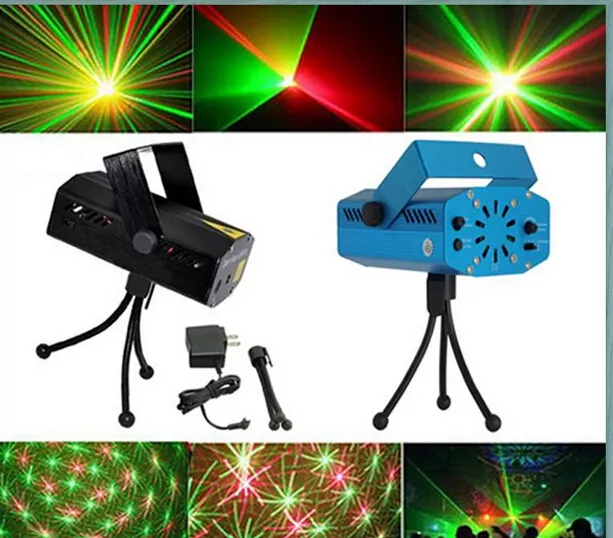 Multicolor Mini Led Stage Lights Laser Show Projektor Disco DJ Utrustning Julljus Party Bröllopsbelysning AC110-240V