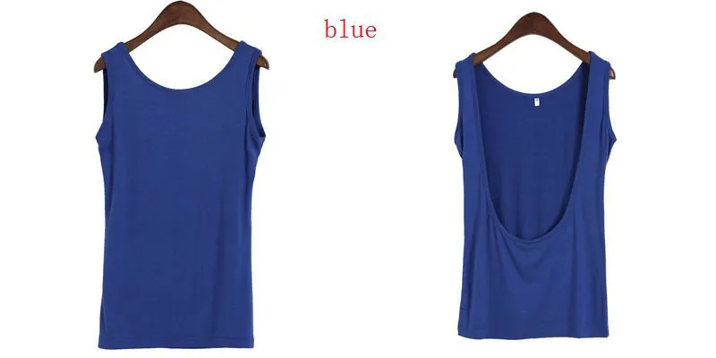 New Sexy Halter Deep V Back Vest Slim Stretch Camisole Women Cotton Tank Casual Tops Blouses For Nightclub Plus Size 