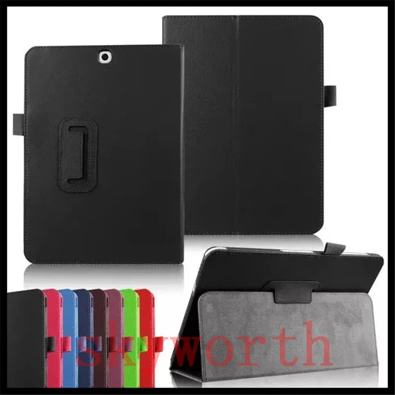 Folio Flip Leather Case Cover för Samsung Galaxy Tab S4 T820 T580 T590 iPad Pro 9.7 10.5 2017