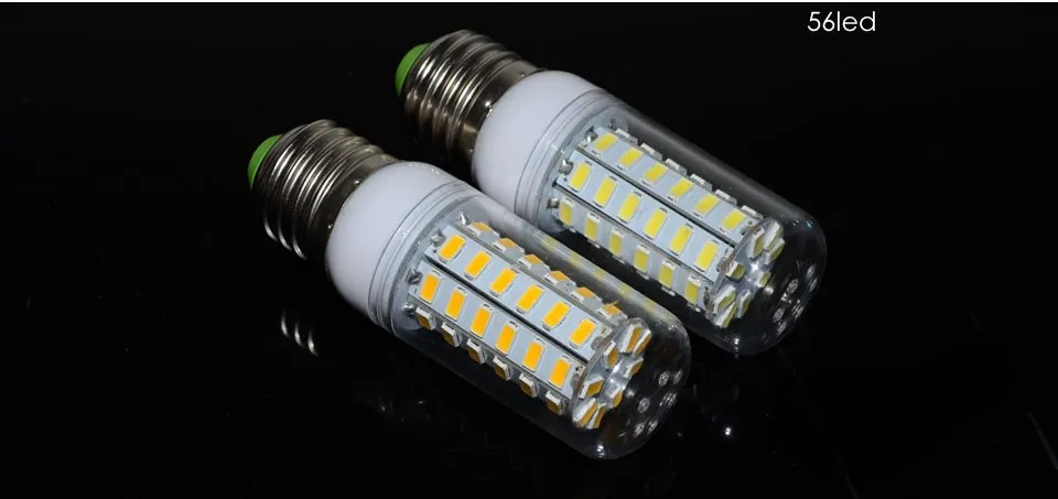 SMD5730 E27 GU10 B22 E14 G9 Lampada a LED 7W 12W 15W 18W 220V 110V 360 angolo SMD LED Lampadina Led Corn light 24LED