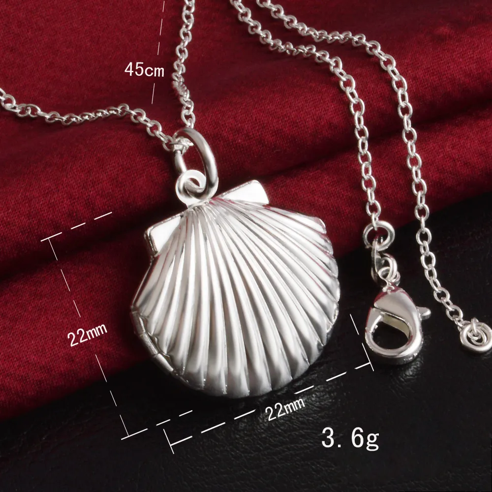 Gratis verzending fashion hoge kwaliteit 925 zilveren shell Ketting sieraden 925 zilveren ketting Valentijnsdag vakantie geschenken hot 1627