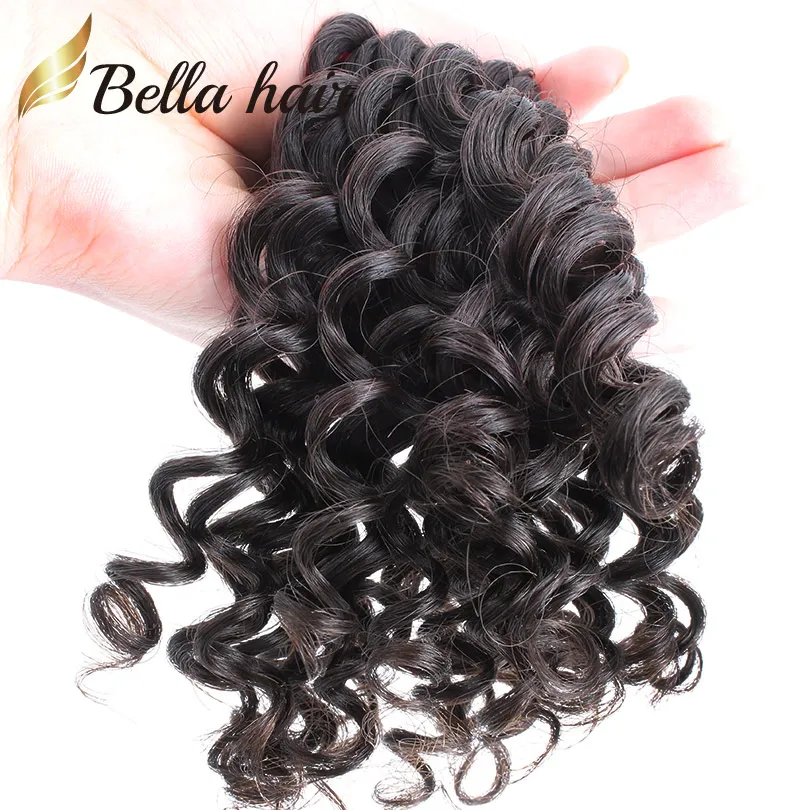 9a Extens￵es de cabelo da Mal￡sia 10-26 polegadas Pacotes de trama de cabelo humano 1 pe￧a de cor natural onda profunda Julienchina Bella Qualidade