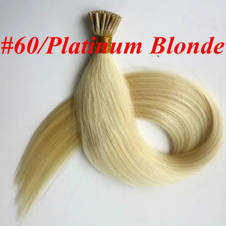 Pre Bonded I Tips Human Hair Extensions 50g 50Strands 18 20 22 24INK RIGHT BRAZILIAN Indiskt mänskligt hår