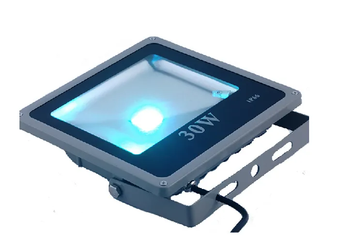 Ultra tunna RGB 10W 20W 30W 50W LED-strålkastare Vattentät IP66 LED Light Outdoor Flood Light Wall Lamp 90-260V AC / DC 12V CE SAA UL