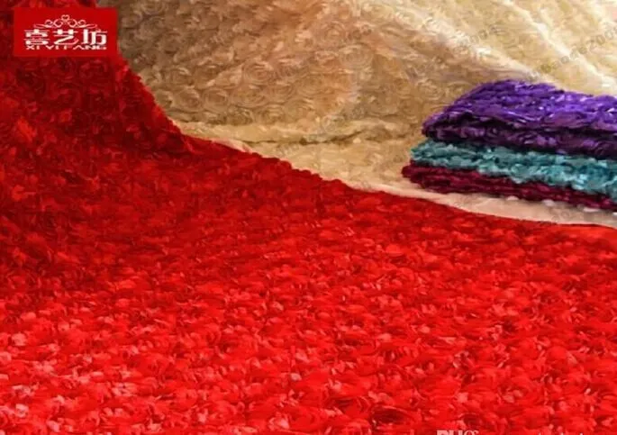 New Romantic Wedding Decorative Flowers Centerpieces Favors 3D Rose Petal Carpet Aisle Runner For Wedding Party Decoration Supplies MYY15400
