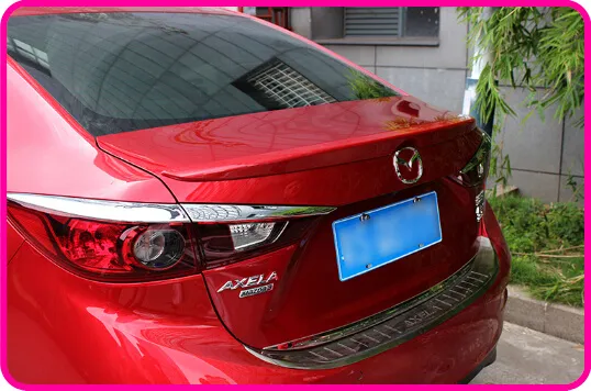 High quality Stronger ABS material with color paint rear wing Spoiler empennage for Mazda Axela 2014-2017