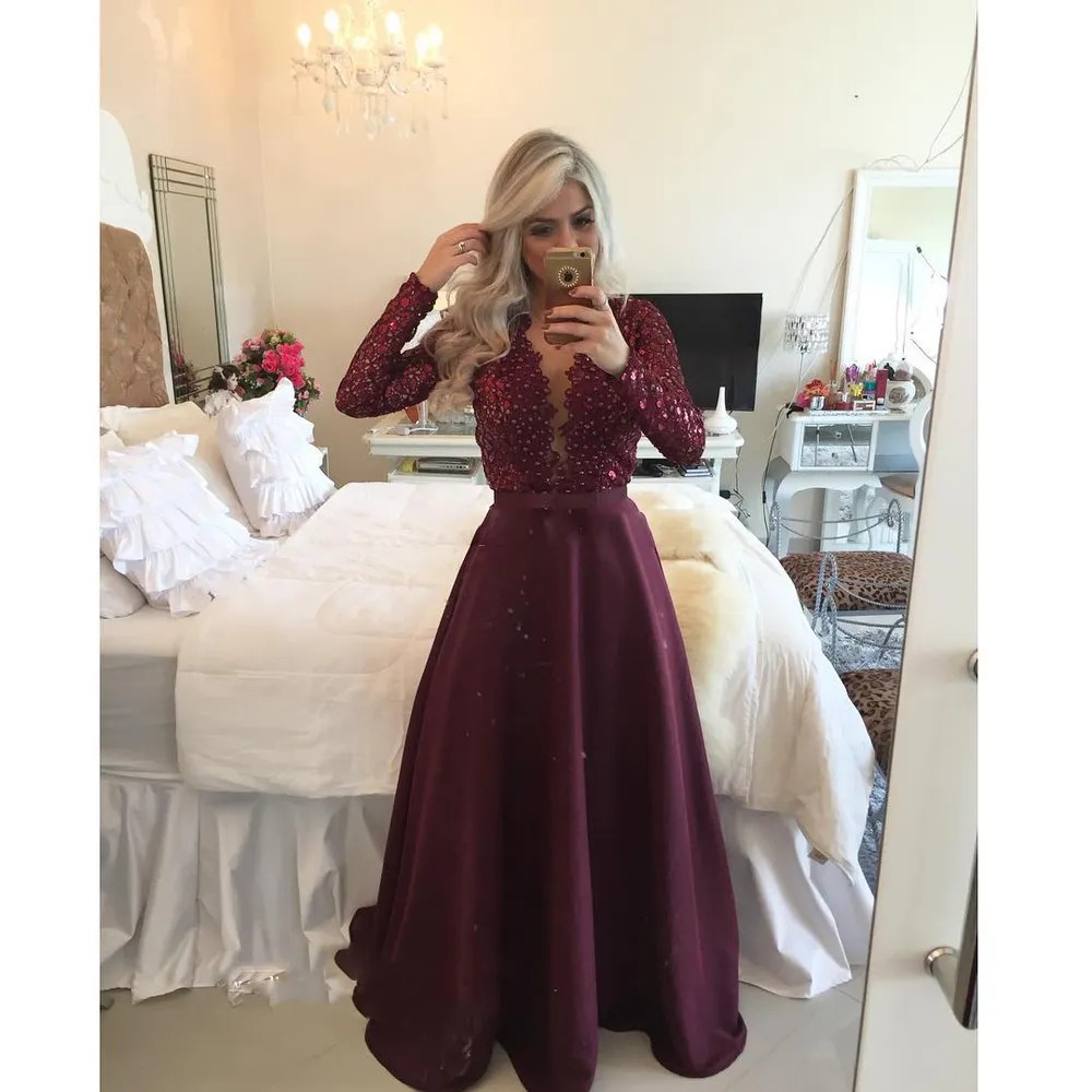 Burgundy purple prom dress hotsell