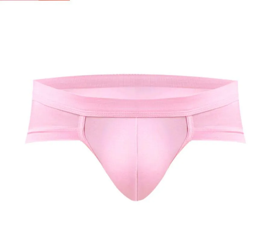 Pink Gay Men Underwear Briefs Soft U Convex Cotton Male Underpants Penis  Pouch Comfortable Men's Panties Cuecas Hombre