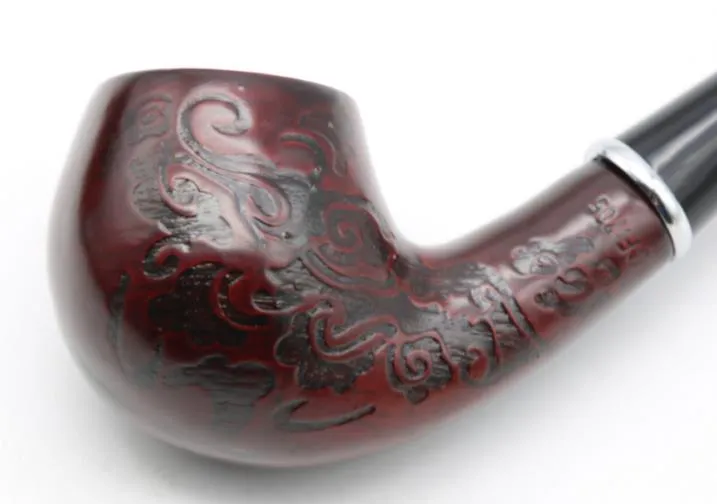 O novo cachimbo de madeira de sândalo vermelho comprimento 145 mm