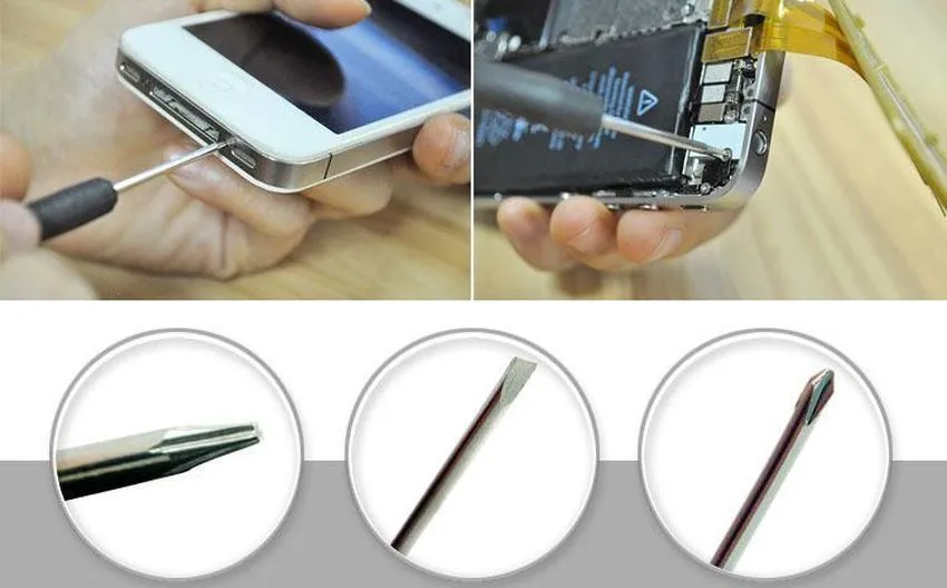 9in1 8 W 1 Naprawa Pry Kit Otwieranie Narzędzia Otwarte z 5 punktami Star Pentalobe Torx śrubokręt do iPhone X 7 6