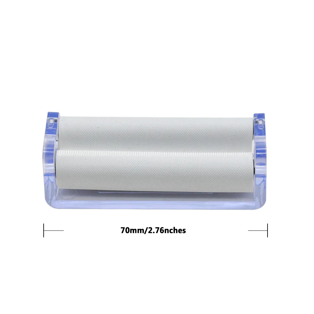 t transparent Tobacco Roller cigarette rolling machine for 70mm paper grinder vaporizer snuff snorter