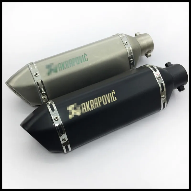 Akrapovic 38-51mm motocicleta universal modificada scooter escape tubo silenciador tubo de ventilação para gy6 cbr cbr250 cb400 cb600 yzf fz400 z72022