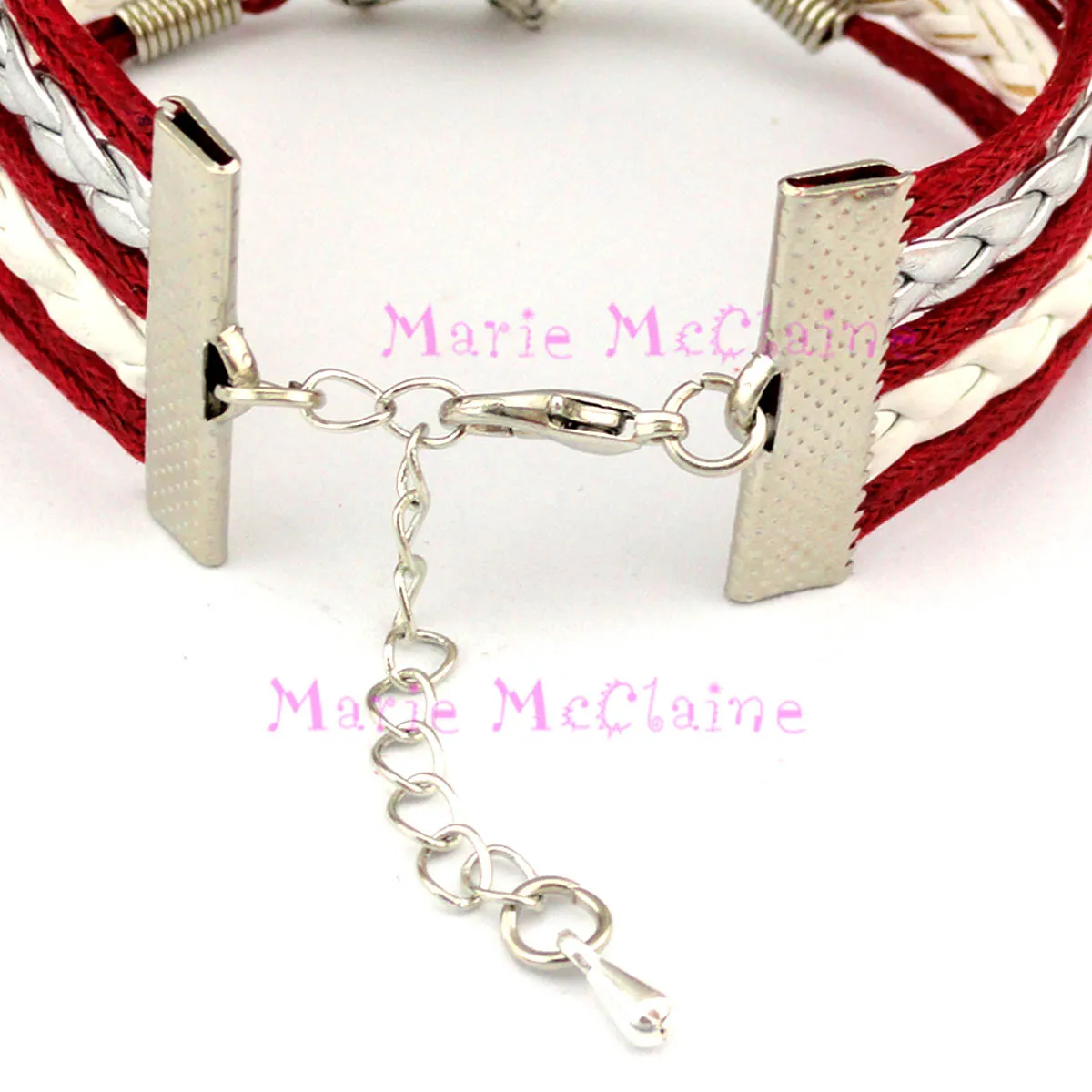 Custom Baseball Charm Wrap Bracelets Softball Pendants Bracelets Sport