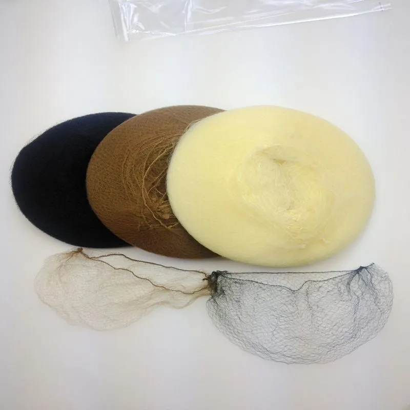 nylon hairnets目に見えない使い捨てヘアネット20quotヘアネットヘアエクステンション用ウィッグ織りヘア2087272