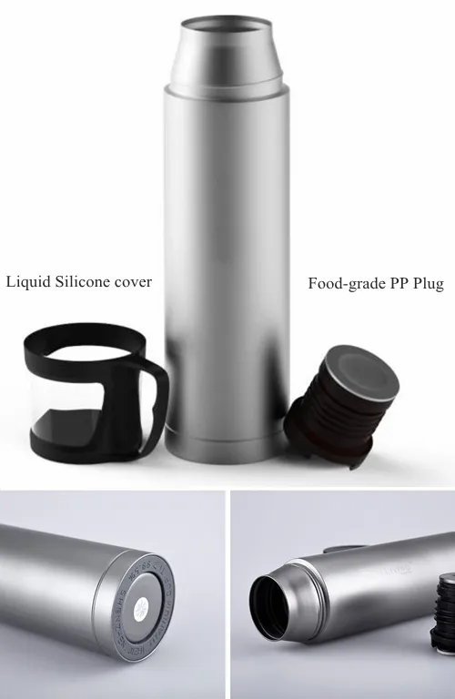 Pure Titanium Tao1断熱真空ダブルウォールウォーターボトルウォーム500ml 260g Foodgrade Cup Style Lid Antifinger Prints 8844837