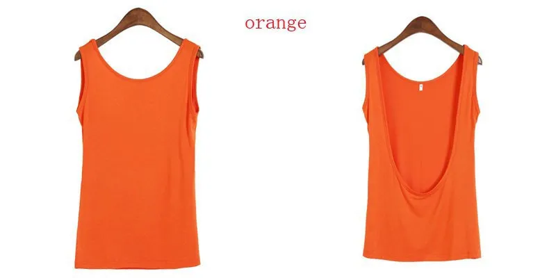 Neue Sexy Halter Tiefe V Zurück Weste Schlank Stretch Leibchen Frauen Baumwolle Tank Casual Tops Blusen Für Nachtclub Plus Größe 4 farben Kostenloser Versand