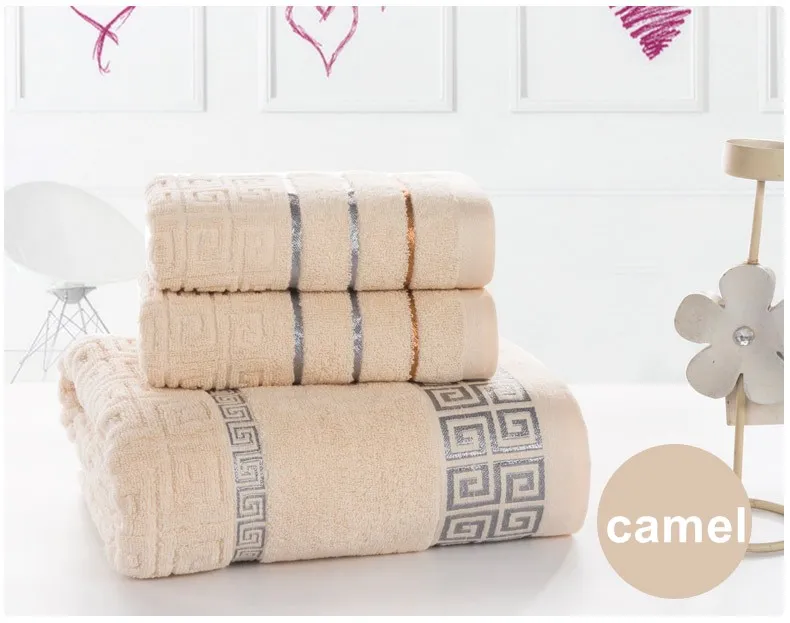 suspanded bath towel set full cotton gift towels wash towel face cloth home textile bathroom accessory5929935