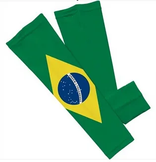 DHL shipping digital arm sleeve coutry's flag arm sleeve Brazil mexico Arm Sleeves Green