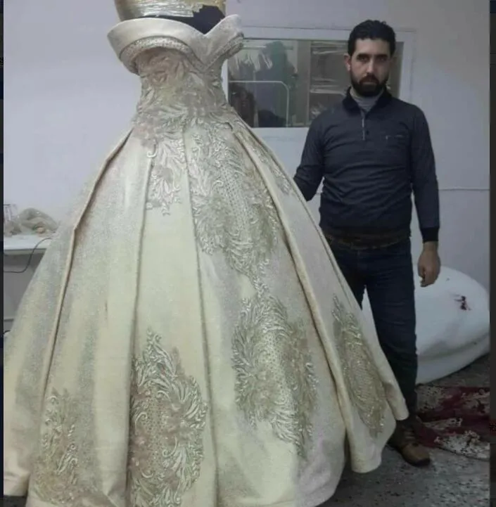 Evening dress Yousef aljasmi Kim kardashian Strapless Embroider Ball gown Long dress Almoda gianninaazar ZuhLair murad Ziadnakad