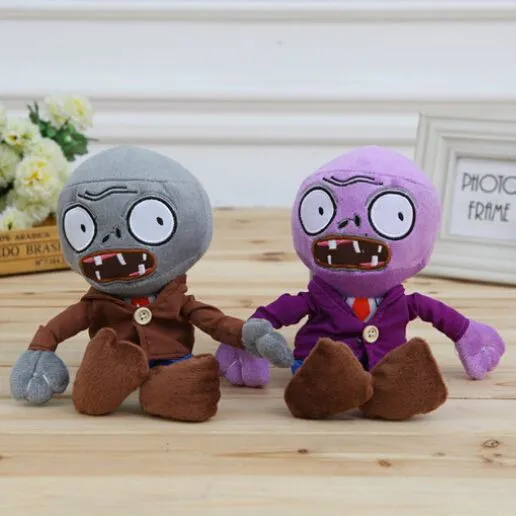 FG1511 28см серые и фиолетовые растения зомби против зомби плюшевые игрушки фаршированные плюшевые куклы для детских творческих подарков Бесплатная доставка