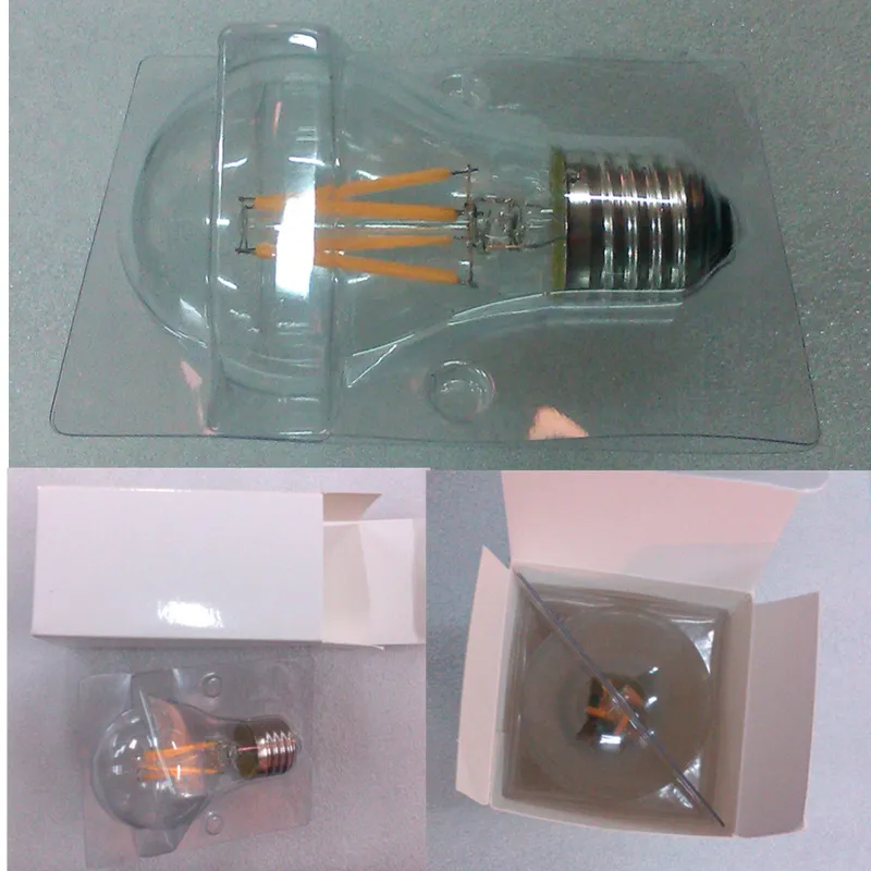 A60 lâmpada do filamento do filamento da A60 6W 8W LED E27 lâmpada clara global do bulbo do filamento E27 / E14 / B22 110V 220V