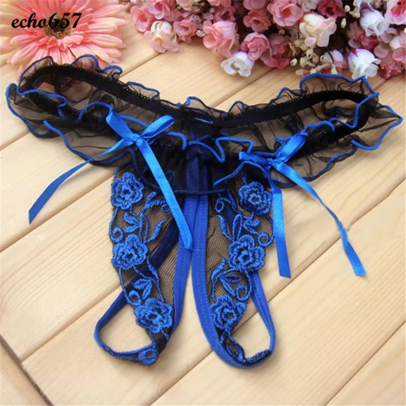 Womens Sexy Lace G String Thongs Open Crotch Thong G String T Back Lace  Chinlon Panties Lingerie Low Rise Underwear N 5 From Z03a, $3.34