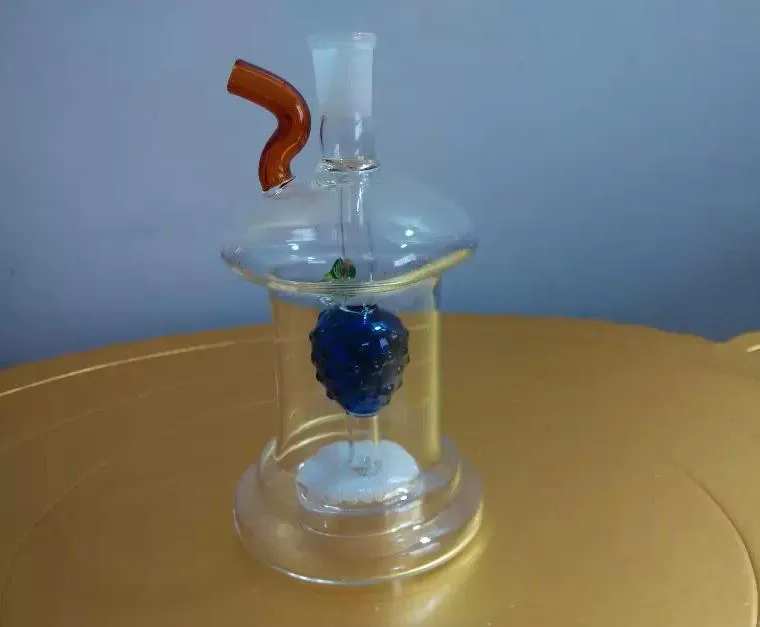 Livraison gratuite grossistes nouveau point de couleur dans le filtre narguilé en verre à noyau de sable / bong en verre, style livraison aléatoire, envoyer un fu