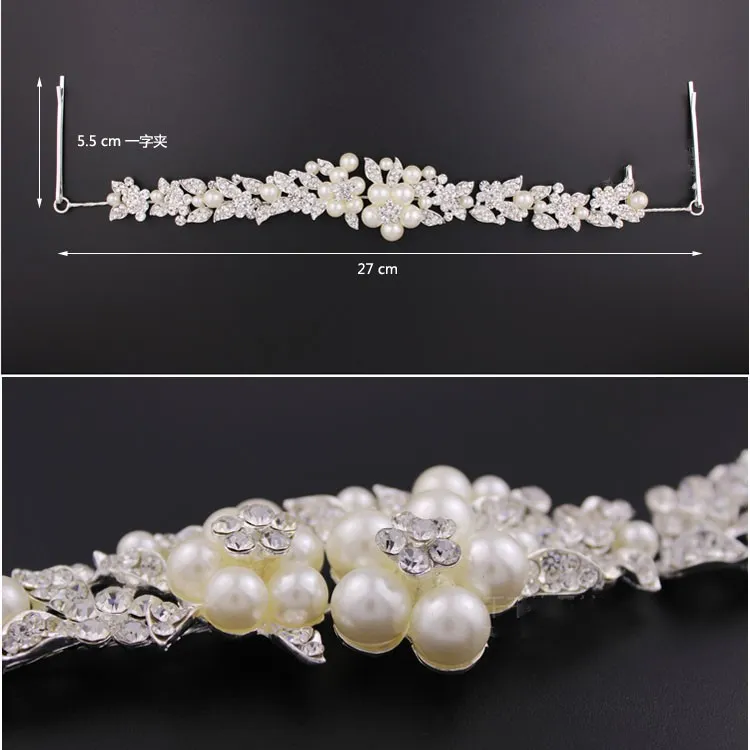 Luxury Jewelry Wedding Hair Accessories For Wedding Veils Pearls Crystal Bridal Head Wear 5994171