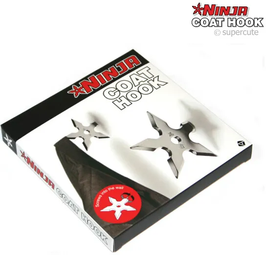 Ninja Throwing Death Star Coat Hook / Ninja Star Coat Hook From
