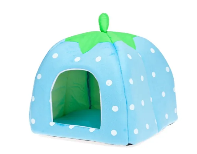 Free Shipping 2014 Newest Cute Lovely Soft Super Cool Sponge Strawberry Pet Dog Cat House Bed ,1pcs/lot