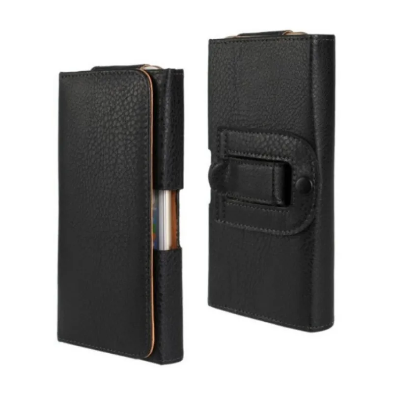 Universal Belt Clip Pu Leather Midjehållare Flip Pouch -fodral för ZTE Small Fresh 5Sblade V8QA530ZFive G LTETEMPO GO5578189