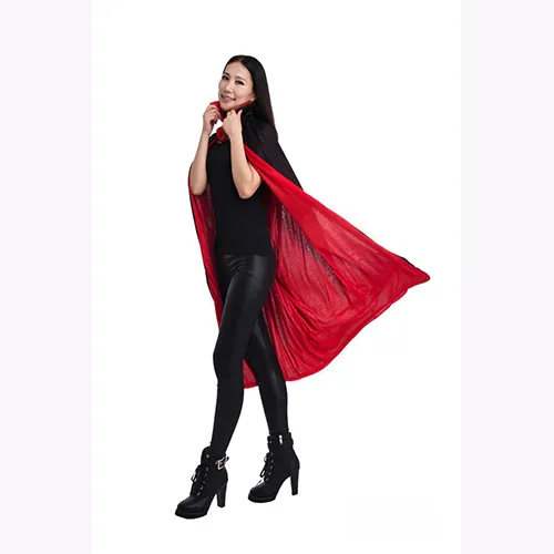 Ny Halloween vampyr svart röd cape unisex vuxen barn krage cloak party club karneval kostym