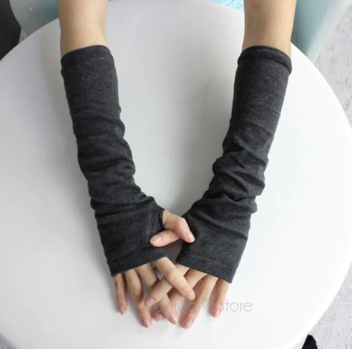 Whole Warm Knit Wool Fingerless Gloves Ladies Winter Knitted Half Finger  Cuff Gloves Women Winter Long Mittens Unisex #63056 From Cmcvl, $18.7