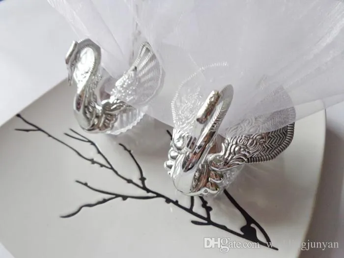 2015 New wedding favors Acrylic Silver Swan Sweet Wedding Gift Jewely Candy box Candy gift box Wedding Favors holders