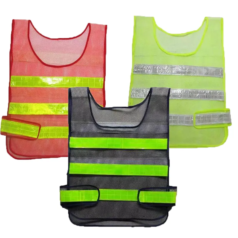 Segurança Vestuário Reflective Vest oco grade colete de segurança Aviso de alta visibilidade trabalhando Tráfego Construção colete